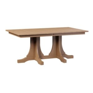 Mission Double Pedestal Table