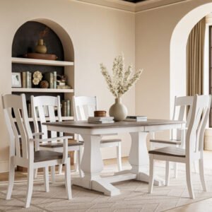 Stacy Double Pedestal Table Collection